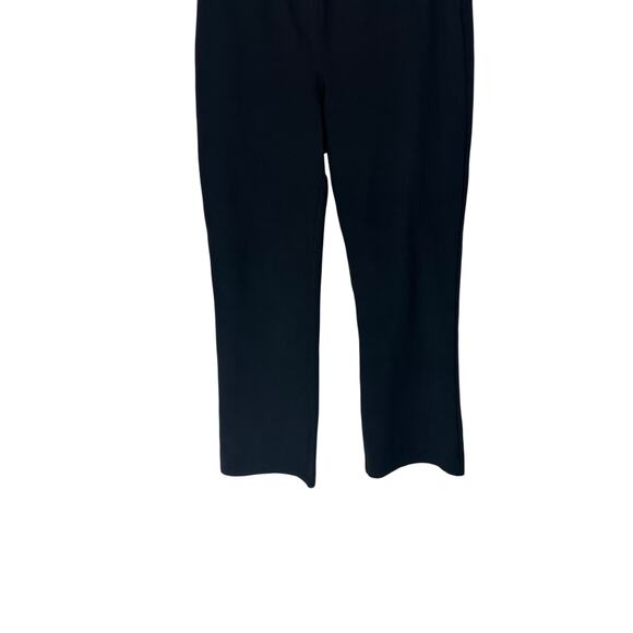 Quince Black Basic Office Work Ultra-Stretch Ponte Straight Leg Pants Large - Picture 3 of 13